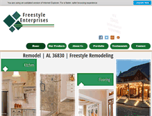 Tablet Screenshot of freestyleremodeling.com